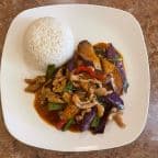Best L8. Basil Spicy Eggplant Pork (Lunch) 九层塔茄子肉丝饭 in San Francisco, CA