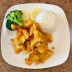 Best L6. Lemon Chicken (Lunch) 柠檬鸡饭 in San Francisco, CA