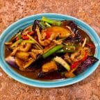 Best Basil Spicy Eggplant Pork 九层塔茄子肉丝 in San Francisco, CA